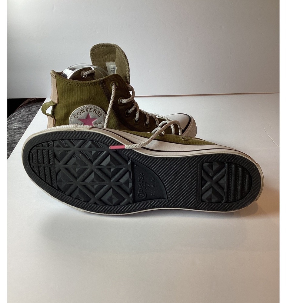 Converse Olive Green High Top Sneakers - Picture 15 of 16